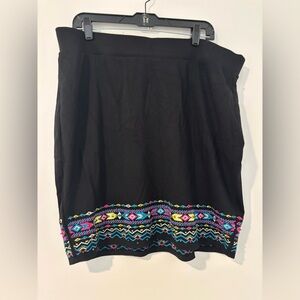 Torrid Black and Blue Mini Bubble Skirt